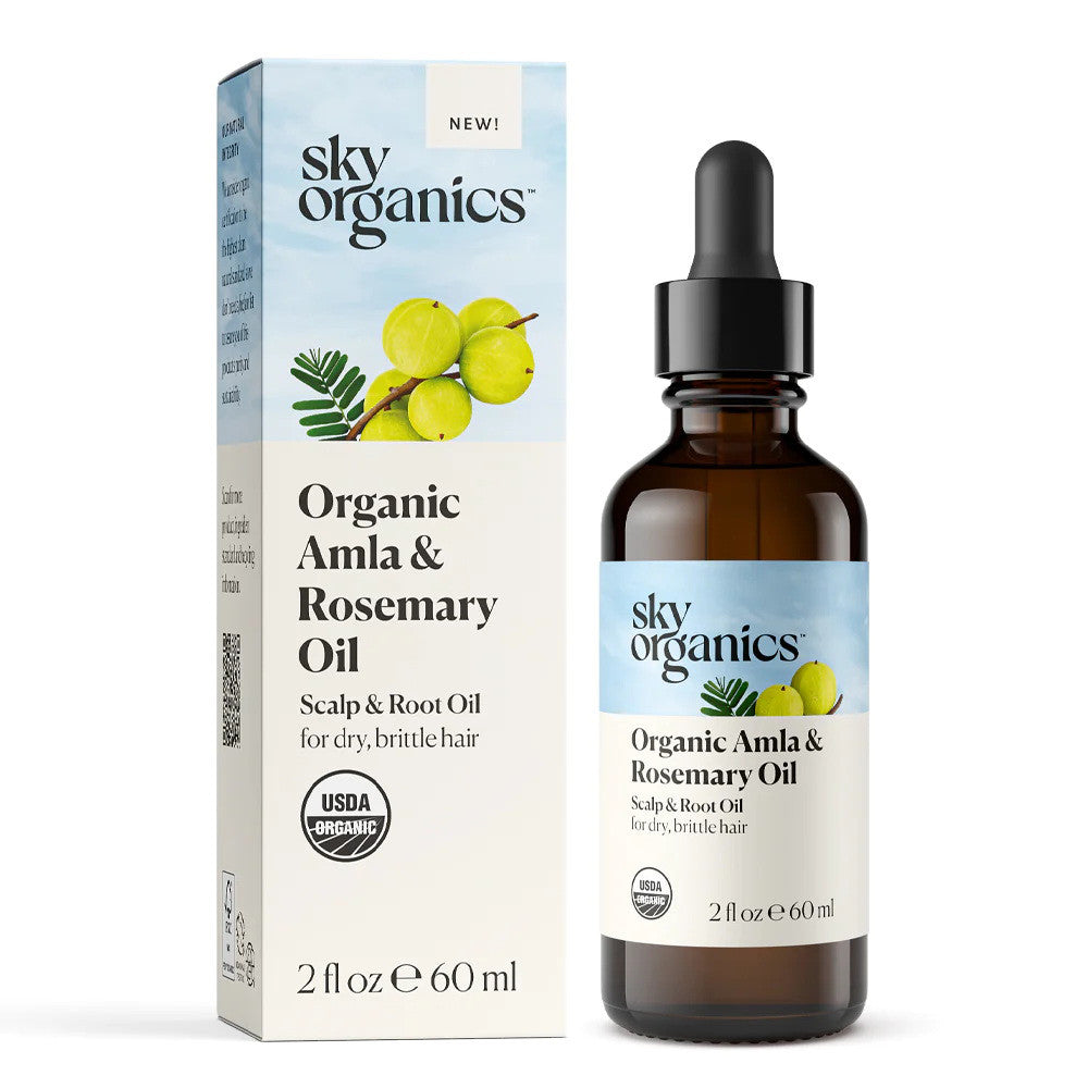 Sky Organics Organic Amla and Rosemary Scalp Oil, 2 Oz